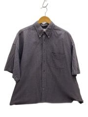画像：Oxford S/S Oversized B.D Shirt/半袖シャツ/one/GRY/GM242-50021B