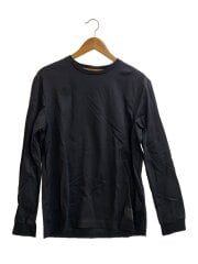 画像：長袖Tシャツ/L/コットン/BLK/153563//
