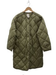 画像：ダウンジャケット/M/ナイロン/GRN/DR47-27W107/24AW/ライトダウンキルトロングコート