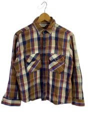 画像：ネルシャツ/M/コットン/BRW/チェック