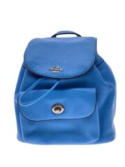 画像：リュック/レザー/BLU/無地/billie backpack