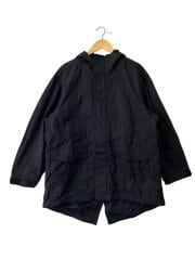 画像：コットンライトキャンバスフーデッドブルゾン/L/コットン/BLK/無地/345094-391//