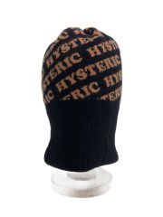 画像：ニットキャップ/FREE/ウール/BLK/総柄/レディース/毛羽立ち有/Y2K