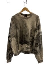 画像：スウェット/M/コットン/GRY/総柄/WDS-AYM-03