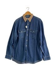画像：長袖シャツ/XL/コットン/IDG/無地//