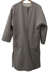 画像：コート/36/ウール/BEG/無地/64-19-1008-286