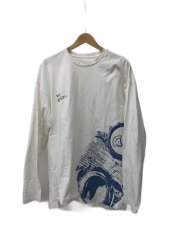 画像：長袖Tシャツ/M/コットン/WHT/5559-343-0170