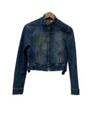 画像：Gジャン/42/コットン/BLU/無地