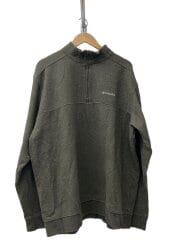 画像：ハーフジップ/スウェット/XXL/コットン/KHK/AT6771