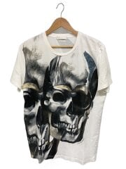 画像：スカル/Tシャツ/M/コットン/WHT/プリント/UP54 2015 00072