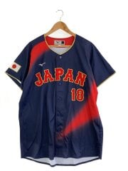 画像：山本由伸/WBC/半袖シャツ/O/ポリエステル/NVY//