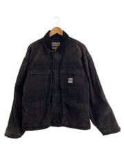 画像：Washed Canvas Shop Jacket/ジャケット/M/コットン/BLK/無地/115589//