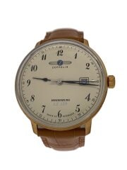 画像：腕時計/アナログ/レザー/BEG/BEG/SS/lz129