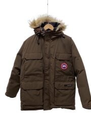 画像：ダウンジャケット/XL/ポリエステル/KHK/無地/4565jy