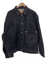 画像：Gジャン/L/コットン/BLK/WJOU2030