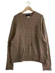 画像：ニット・セーター(薄手)/XXL/コットン/BEG/RLMWB-GLC23-S//