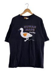 画像：Tシャツ/2L/コットン/BLK//