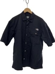 画像：S/S NUPTSE SHIRT_ショートスリーブヌプシシャツ/XL/ナイロン/BLK