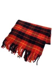 画像：マフラー/ウール/RED/チェック/メンズ