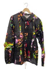 画像：ジャケット/XL/レーヨン/BLK/PE-J077/20ss/PRINT COACH JACKET