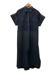 画像：半袖ワンピース/38/コットン/BLK/531-2140620