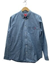 画像：Oxford Shirt/長袖シャツ/L/コットン/BLU