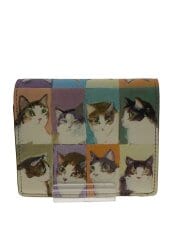 画像：2つ折り財布/--/BEG/総柄/レディース//