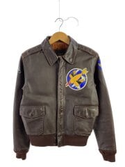 画像：A-2/レザージャケット・ブルゾン/38/レザー/BRW