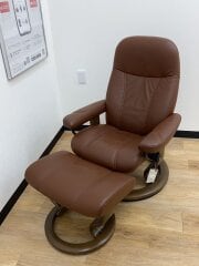 画像：EKORNES/チェアその他/レザー/BRW//