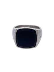 画像：クッション・ブラックオニキス/リング/SV925/9号/SLV/メンズ/ブラックオニキス//