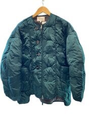 画像：24AW/CHECK-QUILT COAT/キルティングジャケット/36/ポリエステル/GRN
