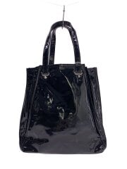 画像：トートバッグ/PVC/BLK/無地