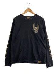 画像：長袖Tシャツ/L/コットン/BLK//