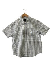 画像：半袖シャツ/M/コットン/BLU/チェック/SP25 BU00238