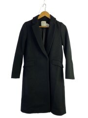 画像：チェスターコート/1/ウール/BLK/無地/508358006