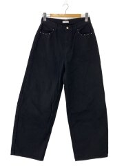 画像：neev/ボトム/L/コットン/BLK/無地