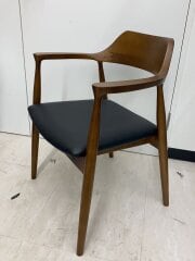 画像：ToMeet/ロジャーⅢ ダイニングチェア A型/チェアその他/BLK//