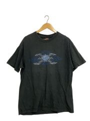 画像：Tシャツ/L/コットン/BLK/無地//