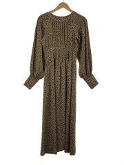 画像：長袖ワンピース/2/ポリエステル/BEG/アニマル/010CAH30-6190