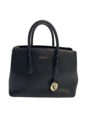 画像：ハンドバッグ/レザー/BLK