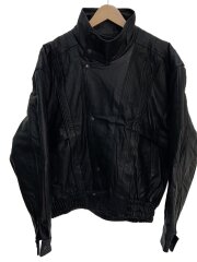 画像：レザージャケット・ブルゾン/L/レザー/BLK/無地