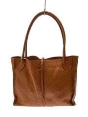 画像：トートバッグ/レザー/BRW/無地