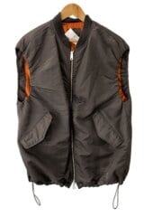 画像：ベスト/FREE/ナイロン/GRY/無地/WDN1858