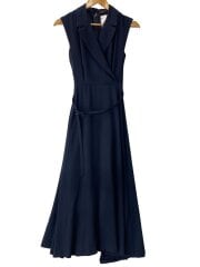 画像：ノースリーブワンピース/M/ポリエステル/NVY/無地/1525330202-0