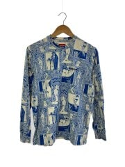 画像：長袖Tシャツ/S/コットン/BLU