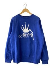 画像：スウェット/L/コットン/BLU/プリント//