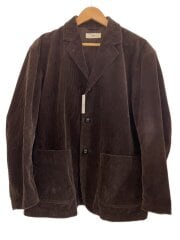 画像：wide wale corduroy blazテーラードジャケット/3/コーデュロイ/BRW/ONFL-UM227