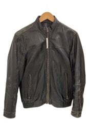 画像：シングルライダースジャケット/46/羊革/BLK