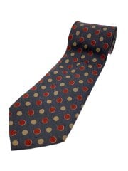 画像：ネクタイ/コットン/GRY/ドット/メンズ