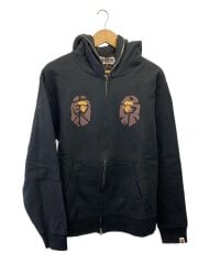 画像：ジップパーカー/XL/コットン/BLK/001ZPJ721005F/SOUVENIR FULLZIP HOODIE